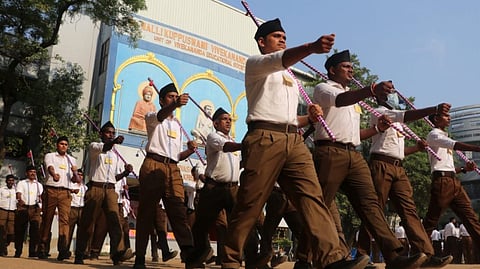 Visuals from the RSS rally held at Korattur