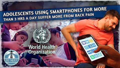 Staring at smartphones for hours can lead to back pain