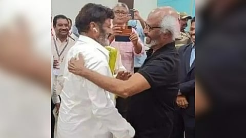 Rajinikanth reaches Vijayawada to attend NTR's centenary celebrations