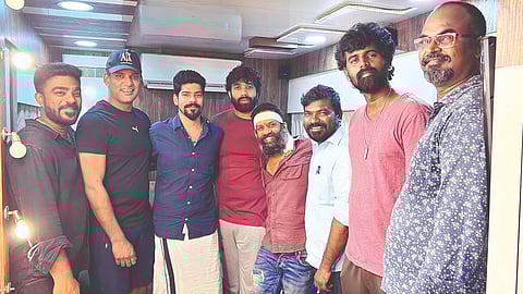 Still from the sets of Mark Antony