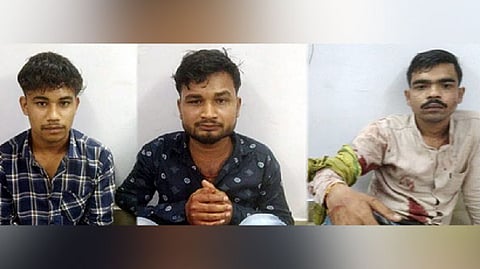 Arun Maurya, Sunny, and Lavlesh Tiwari, who were arrested for killing Atiq Ahmed and his brother