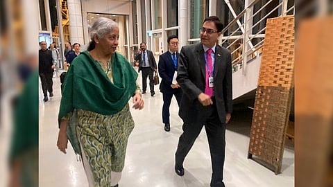Union Finance Minister Nirmala Sitharaman in South Korea