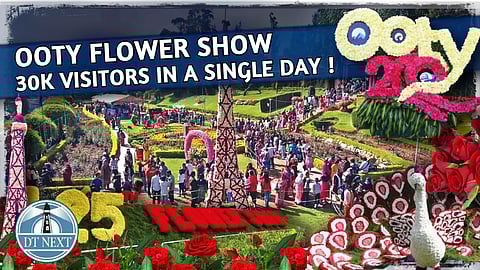 Ooty Flower Show : 30K visitors in a single day