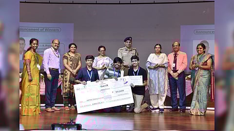 Shankar Jiwal on Saturday distributed awards and prize money to the winners of the second edition of cyber hackathon