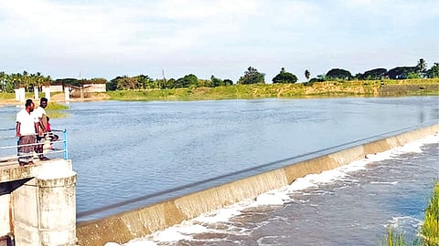Sayanapuram check dam in Ranipet?s Nemili taluk overflowing after recent rains