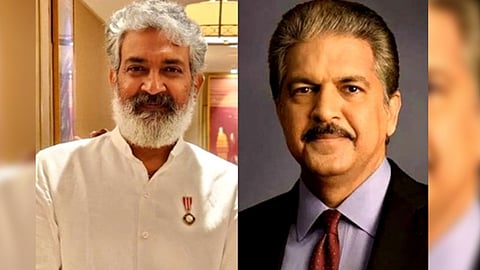 Filmmaker SS Rajamouli and Mahindra Group chairman Anand Mahindra