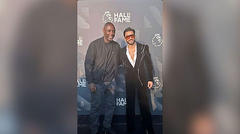 Actors Ranveer Singh and Idris Elba