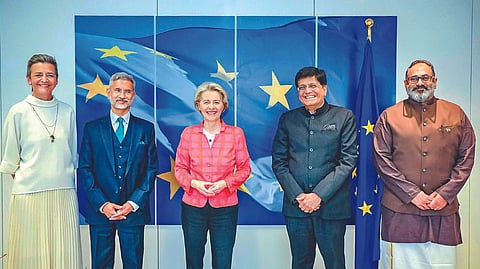 Indian ministerial team in Brussels