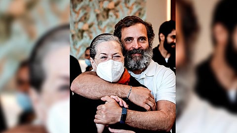 Congress leaders Rahul Gandhi and Sonia Gandhi