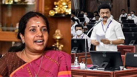 Vanathi Srinivasan (left); Stalin