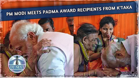 PM Modi meets Padma award recipients from K'taka