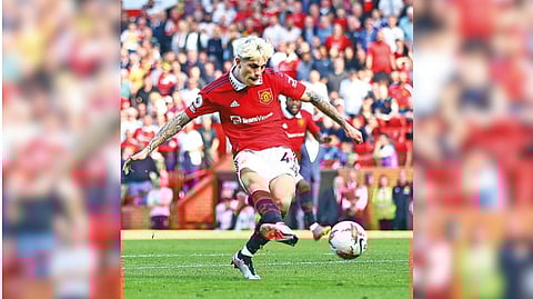 Alejandro Garnacho scores Manchester United?s second goal