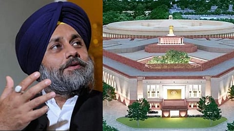 Sukhbir Singh Badal; New Parliament building