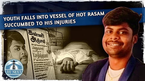 College student falls into vessel of rasam, dies