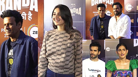 Celebs spotted at Manoj?s ?Sirf Ek Bandaa Kaafi Hai? premiere