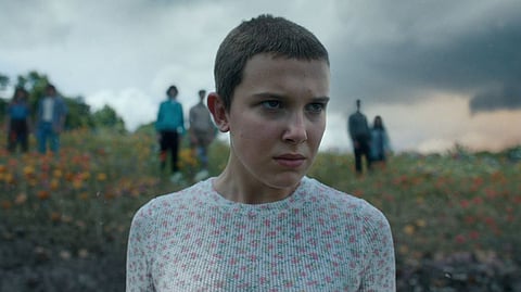 Millie Bobby Brown as Eleven in 'Stranger Things'.