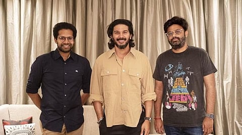 Dulquer with Venky Atluri and Naga Vamsi