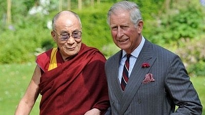 Dalai Lama with King Charles III
