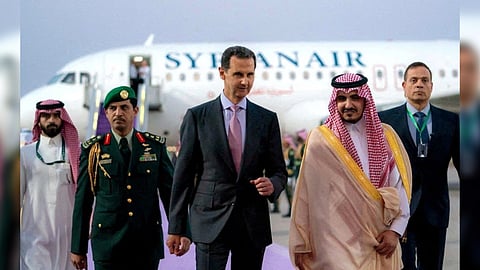 Syria's President Bashar al-Assad arrives in Jeddah, to attend the Arab League summit the following day, Saudi Arabia