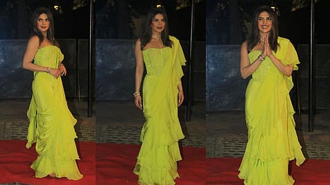 Priyanka Chopra at sister Parineeti Chopra's engagement.