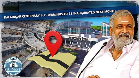 Minister Sekar babu inspects construction work in Kilambakkam bus terminus