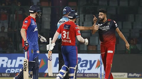 Mohammed Siraj had a heated exchange of words with Phil Salt