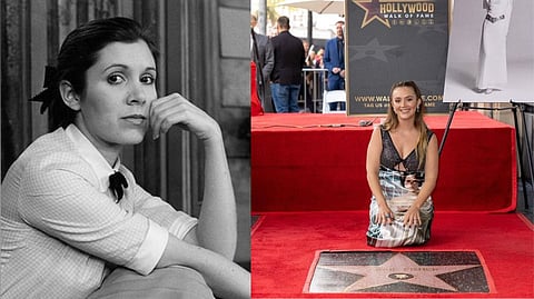 Carrie Fisher; Hollywood Walk of Fame star