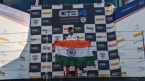 Ruhaan Alva after podium finish in GB4 Championship in UK