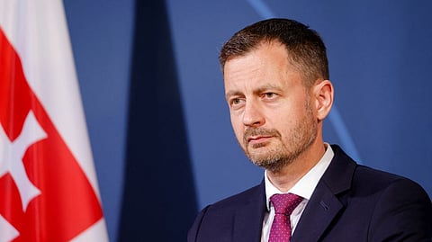 Slovakia's Prime Minister Eduard Heger