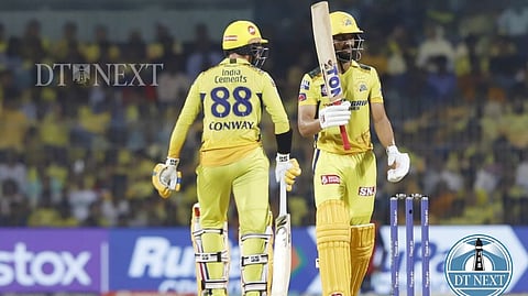Gaikwad and Conway's knocks helped CSK post a strong total on the board
