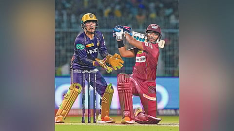 Nicholas Pooran struck 58 to help Lucknow post 176/8 against KKR.