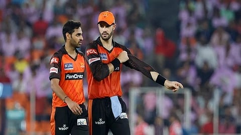 Bhuvneshwar Kumar and Aiden Markram