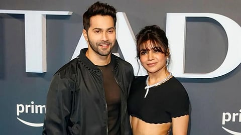 Samantha and Varun Dhawan at Citadel premiere in London.