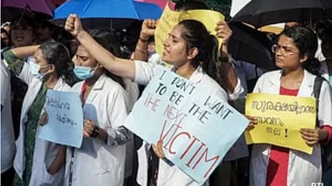 Doctors, medical students protest against the killing of a female doctor