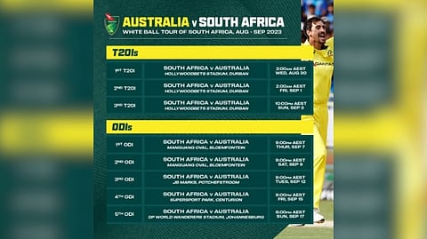 Match schedule
