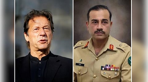 Former Pakistan Prime Minister Imran Khan and Pakistan army chief General Syed Asim Munir