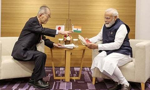 Prime Minister Modi and Fumio Kishida.