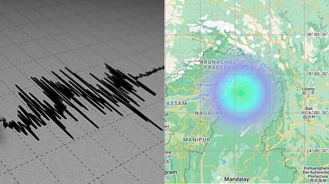 Representative image; Map view of where the earthquake occured