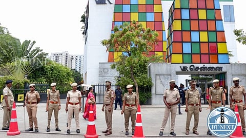 Police protection outside VR Mall and other theatres screening ?The Kerala Story?