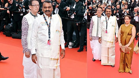 MoS Murugan; Murugan alongside Guneet Monga