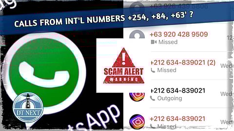 'Report & block calls from int'l numbers starting with +254, +84, +63'