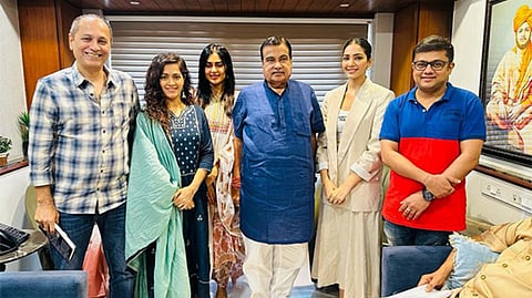 Cast of 'The Kerala Story' meet Union Minister Nitin Gadkari