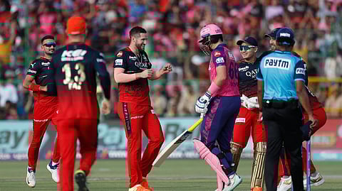 RR bowled out for 59 by RCB