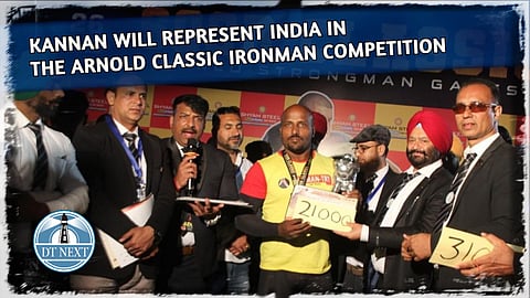 Kannan will represent india in the arnold classic ironman competition