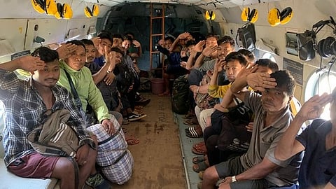 Assam Rifles undertakes air evacuation of stranded citizens