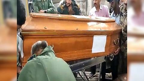 Mortal remains of Albert Augustine brought back to India.