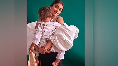 Shriya Saran with daughter Radha