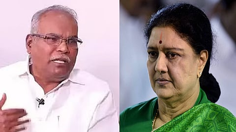 CPM state secretary K Balakrishnan; VK Sasikala