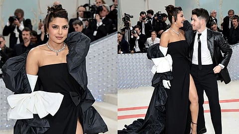 Priyanka Chopra and Nick Jonas at Met Gala 2023.