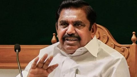 AIADMK general secretary Edappadi K Palaniswami